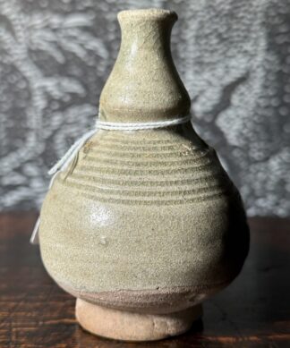 Sawankhalok Thai stoneware vase, celadon glaze, 14th-16th century