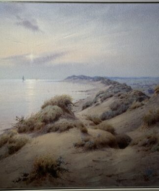 William B. Thomas, 'Sunrise, Lincolnshire Coast', watercolour c. 1900