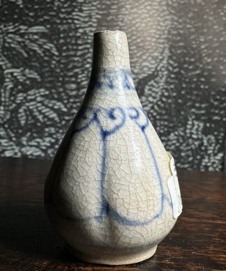 Annamese (Vietnamese) stoneware mini bottle, blue dec., Hoi An Shipwreck c.1480