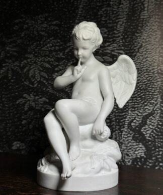 Continental Bisque Cupid figure, after the Sevres original, c. 1900