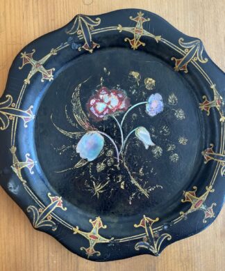 Small Victorian papiermache tray, C. 1875