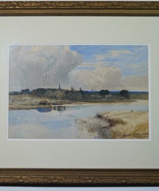 Bernard Walter Evans, 'Langham Stretch', watercolour, signed & dated 1883