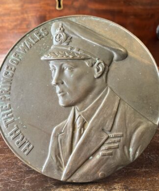 Metal plaque on stand ‘The Prince of Wales'- Edward VIII - c. 1930