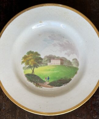 Early Ridgway plate,  Romantic Landscape pat. 502, c. 1825