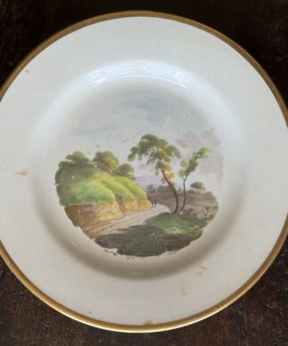 Early Ridgway plate,  Romantic Landscape pat. 502, c. 1825