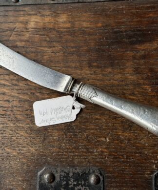 Georgian style steel blade knife, Sterling handle, Sheffield 1911