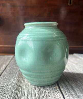 Candyware small Art Pottery vase with ‘dimples’, c. 1938