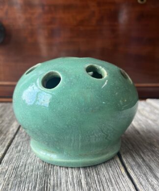 Australian Pottery green-glaze flower frog, c. 1930