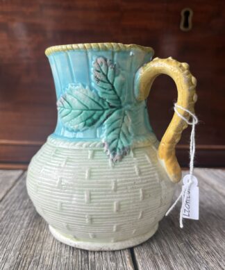 Pottery jug with ivy leaf , C 1875