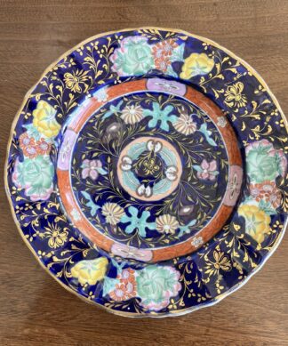 Small Mason's Ironstone plate, richImari pattern, c. 1850