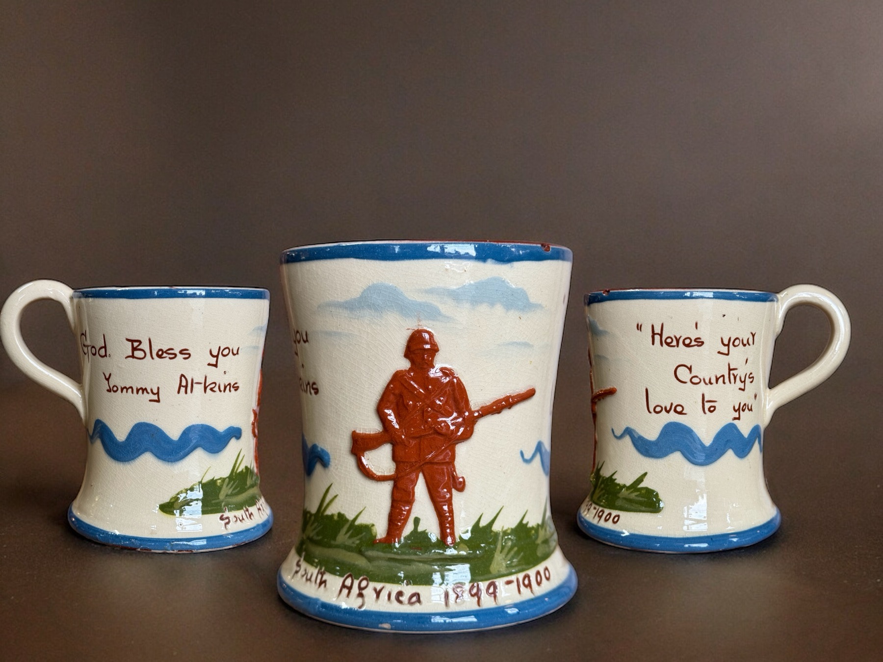 Tommy Atkins Aller Vale Torquay Pottery Mug 1900 Boer War