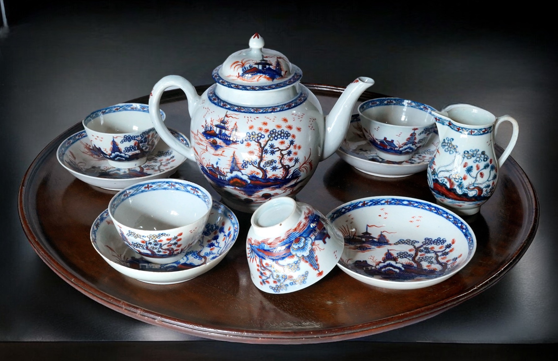 Liverpool tea service, Christian & Co, Chinese Landscapes, C. 1770