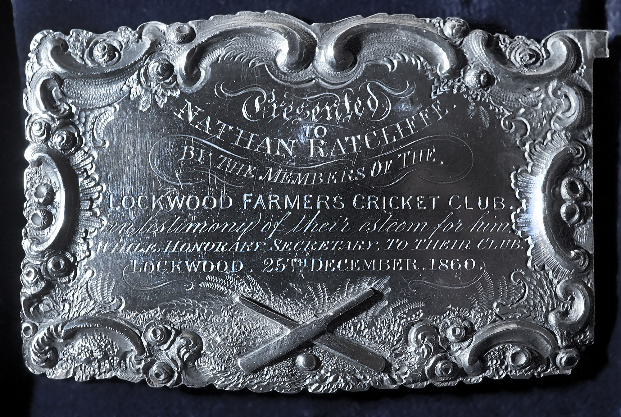 William Edwards Australian Sterling Silver Cricket Award, Lockwood Farmers Cricket Club 1860